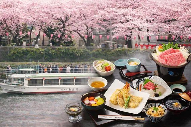 屋形船釣新の春日コースの料理