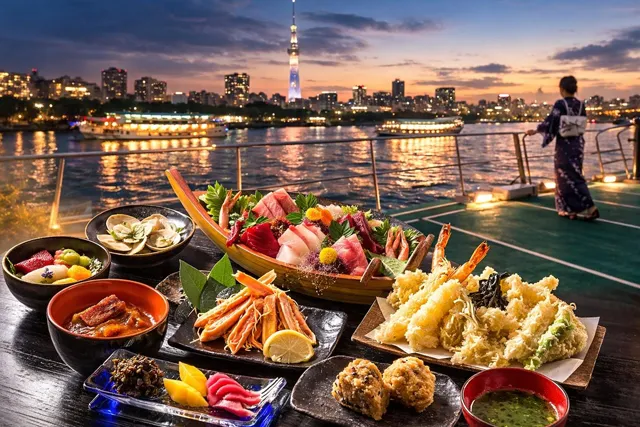 屋形船池上のHISAGOプランの料理