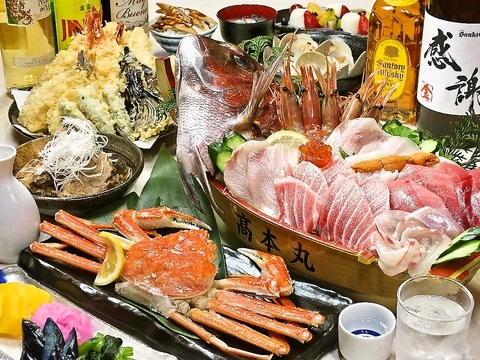 ★★新発売★★貸切【屋形船　髙本】カニ盛　絢爛コース　17,000円